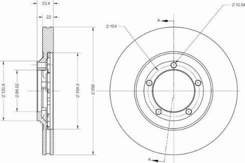 Remy RAD2544C - Тормозной диск avtokuzovplus.com.ua