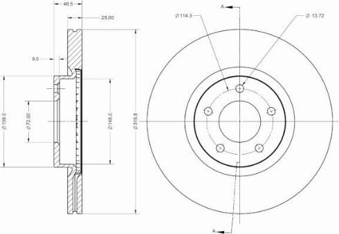 Remy RAD2549C - Тормозной диск avtokuzovplus.com.ua