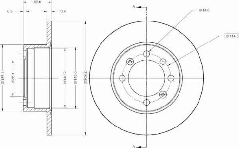 Remy RAD2552C - Тормозной диск avtokuzovplus.com.ua