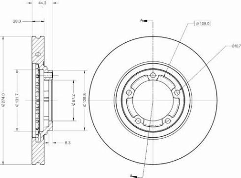 Remy RAD2564C - Тормозной диск avtokuzovplus.com.ua