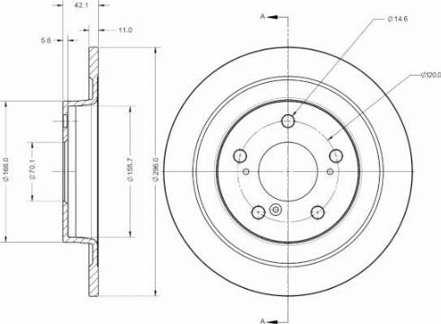 Remy RAD2571C - Тормозной диск avtokuzovplus.com.ua