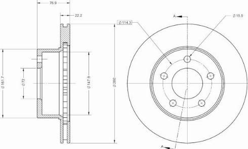 Remy RAD2579C - Тормозной диск avtokuzovplus.com.ua