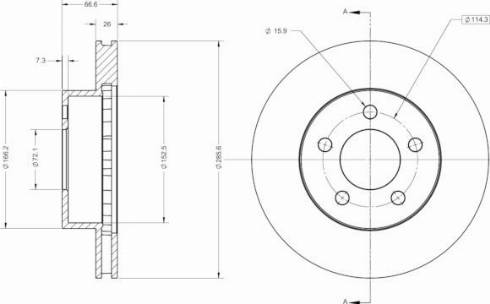 Remy RAD2583C - Тормозной диск avtokuzovplus.com.ua