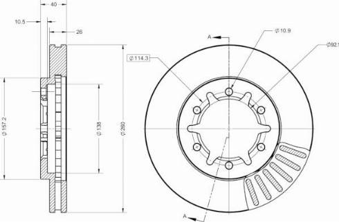 Remy RAD2590C - Тормозной диск avtokuzovplus.com.ua