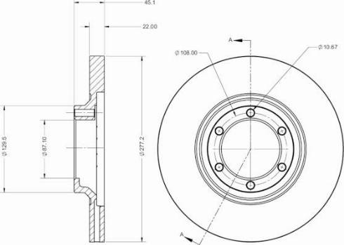 Remy RAD2603C - Тормозной диск avtokuzovplus.com.ua