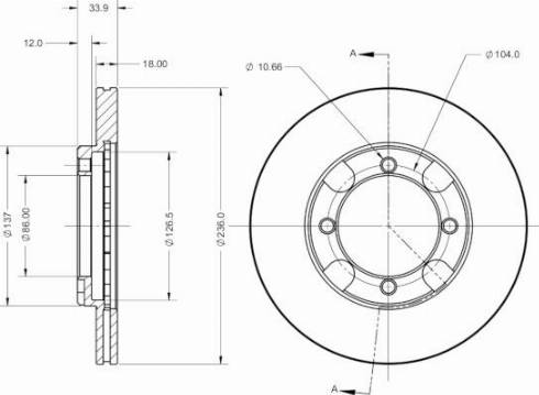 Remy RAD2610C - Тормозной диск avtokuzovplus.com.ua