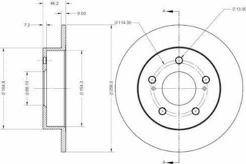 Remy RAD2643C - Тормозной диск avtokuzovplus.com.ua