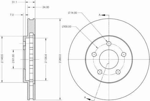 Remy RAD2644C - Тормозной диск avtokuzovplus.com.ua