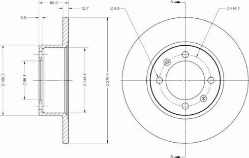 Remy RAD2687C - Тормозной диск avtokuzovplus.com.ua