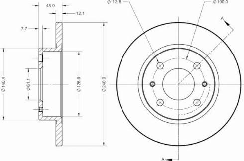 Remy RAD2695C - Тормозной диск avtokuzovplus.com.ua