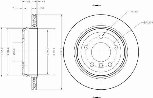 Remy RAD2702C - Тормозной диск avtokuzovplus.com.ua