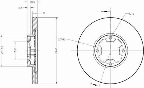 Remy RAD2719C - Тормозной диск avtokuzovplus.com.ua