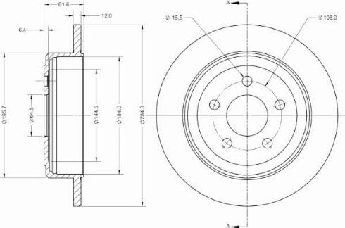 Remy RAD2720C - Гальмівний диск autocars.com.ua