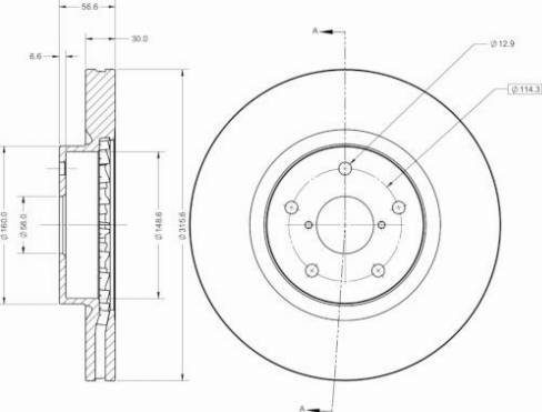 Remy RAD2723C - Тормозной диск avtokuzovplus.com.ua