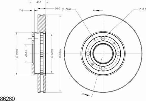 Remy RAD2736C - Тормозной диск avtokuzovplus.com.ua