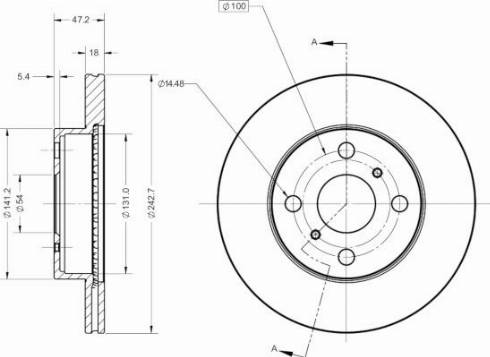 Remy RAD2843C - Тормозной диск avtokuzovplus.com.ua