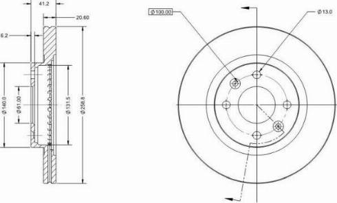 Remy RAD2856C - Тормозной диск avtokuzovplus.com.ua