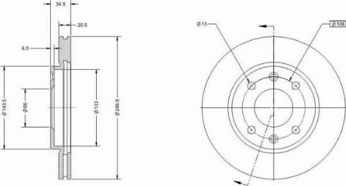 Remy RAD2872C - Тормозной диск autodnr.net