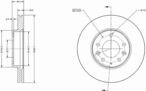 Remy RAD2874C - Тормозной диск avtokuzovplus.com.ua