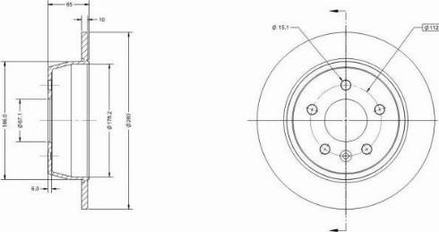 Remy RAD2875C - Тормозной диск avtokuzovplus.com.ua