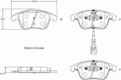 Remy RAP1031 - Гальмівні колодки, дискові гальма autocars.com.ua