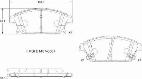 Remy RAP1061 - Гальмівні колодки, дискові гальма autocars.com.ua