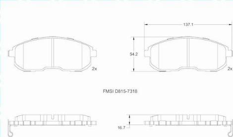 Remy RAP1156 - Гальмівні колодки, дискові гальма autocars.com.ua