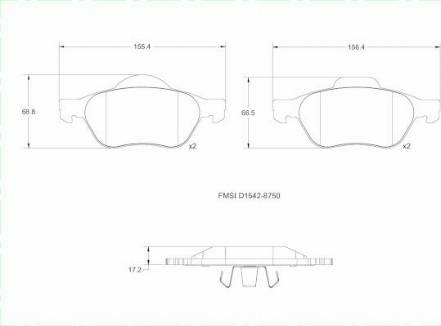 Remy RAP1350 - Гальмівні колодки, дискові гальма autocars.com.ua