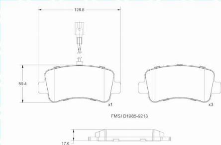 Remy RAP1361 - Гальмівні колодки, дискові гальма autocars.com.ua