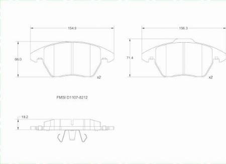 Remy RAP1397 - Гальмівні колодки, дискові гальма autocars.com.ua