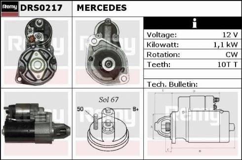 Remy RAS31328 - Стартер autocars.com.ua