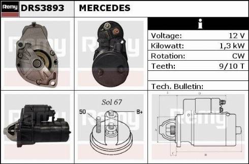 Remy RAS34904 - Стартер autocars.com.ua