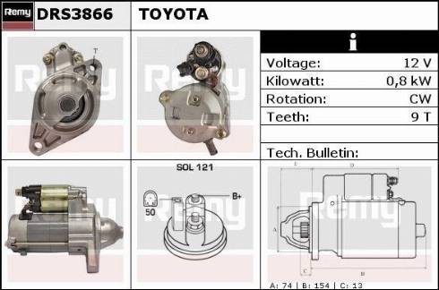 Remy RAS34977 - Стартер autocars.com.ua