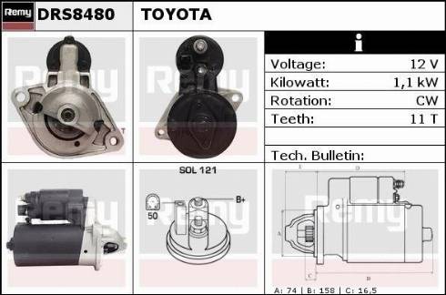 Remy RAS39591 - Стартер autocars.com.ua