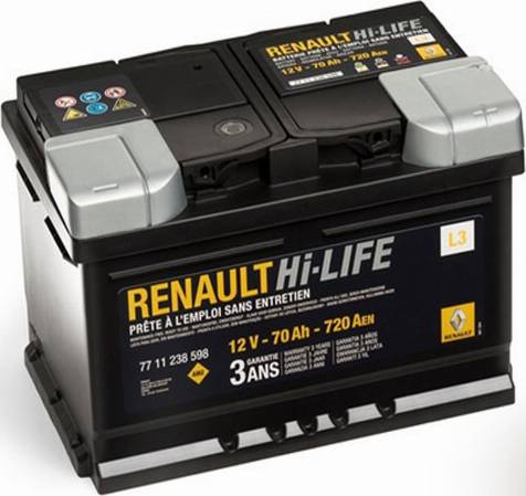 RENAULT 7711130089 - Стартерна акумуляторна батарея, АКБ autocars.com.ua