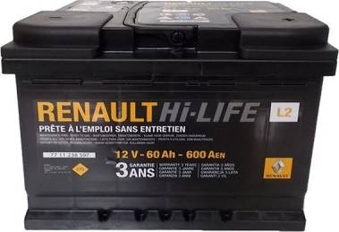 RENAULT 7711238597 - Стартерная аккумуляторная батарея, АКБ autodnr.net