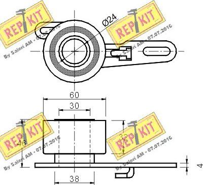 REPKIT RKT1055 - Натяжной ролик, ремень ГРМ autodnr.net