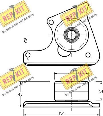 REPKIT RKT1251 - Направляющий ролик, зубчатый ремень autodnr.net