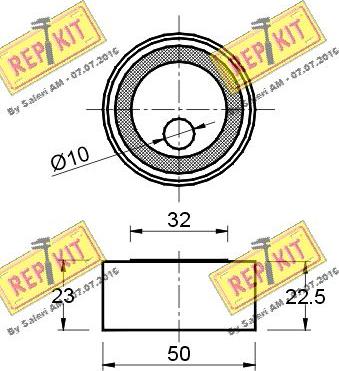 REPKIT RKT1313 - Натяжна ролик, ремінь ГРМ autocars.com.ua