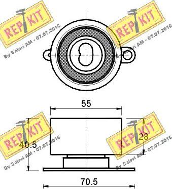 REPKIT RKT1391 - Натяжна ролик, ремінь ГРМ autocars.com.ua