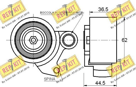 REPKIT RKT1402 - Натяжна ролик, ремінь ГРМ autocars.com.ua