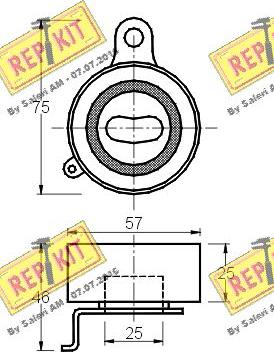 REPKIT RKT1440 - Натяжна ролик, ремінь ГРМ autocars.com.ua