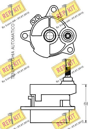 REPKIT RKT1776 - Натяжитель, поликлиновый ремень autodnr.net