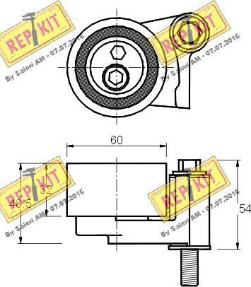 REPKIT RKT1890 - Натяжна ролик, ремінь ГРМ autocars.com.ua