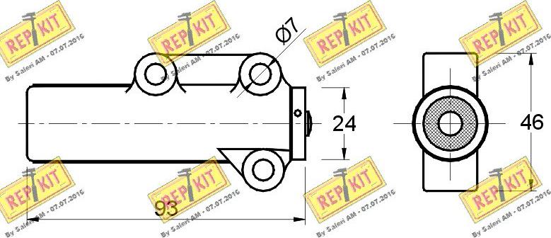 REPKIT RKT2126 - Успокоитель, зубчастий ремінь autocars.com.ua