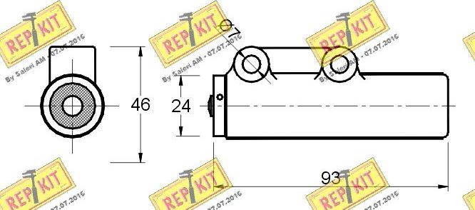 REPKIT RKT2203 - Успокоитель, зубчастий ремінь autocars.com.ua