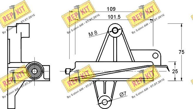 REPKIT RKT2204 - Успокоитель, зубчатый ремень autodnr.net