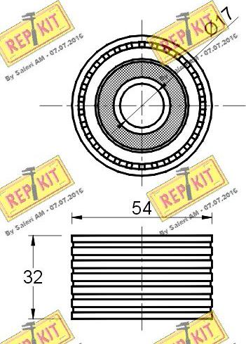 REPKIT RKT2424 - Направляющий ролик, зубчатый ремень autodnr.net