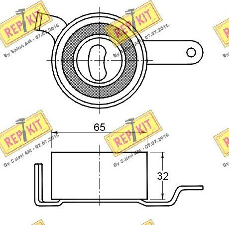 REPKIT RKT2748 - Натяжна ролик, ремінь ГРМ autocars.com.ua