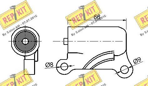 REPKIT RKT2985 - Успокоитель, зубчастий ремінь autocars.com.ua